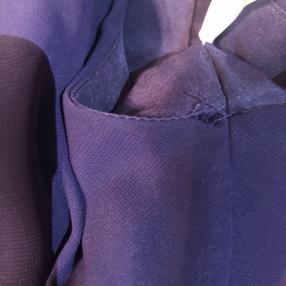 Christina Wu Grape Chiffon Long Evening Gown! - Picture 3 of 7